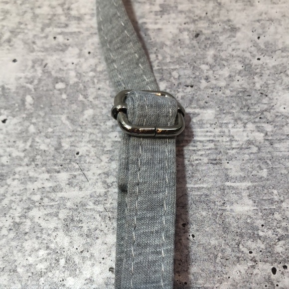 Justice Girls Heather Gray w Silver Sequin Hobo Bag Purse Lined Adjustable Strap - Picture 13 of 17